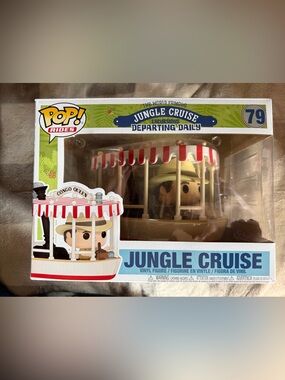 Funko Jungle Cruise Skipper Pop! Figure #79 with Red & White Striped Canopy